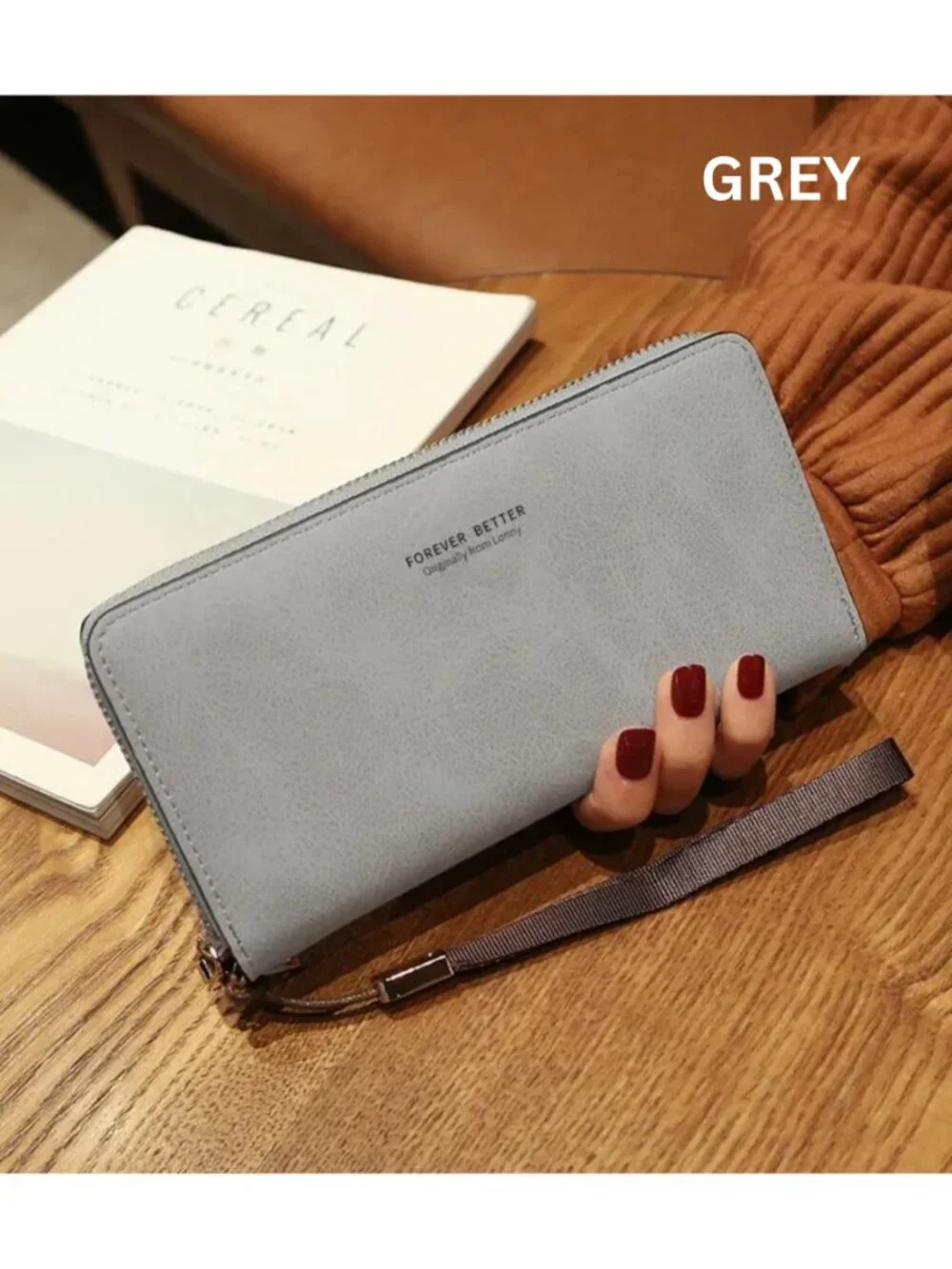 Forever Better Women Multi-Card Large Wallet Smartphone Holder Coin wristlet